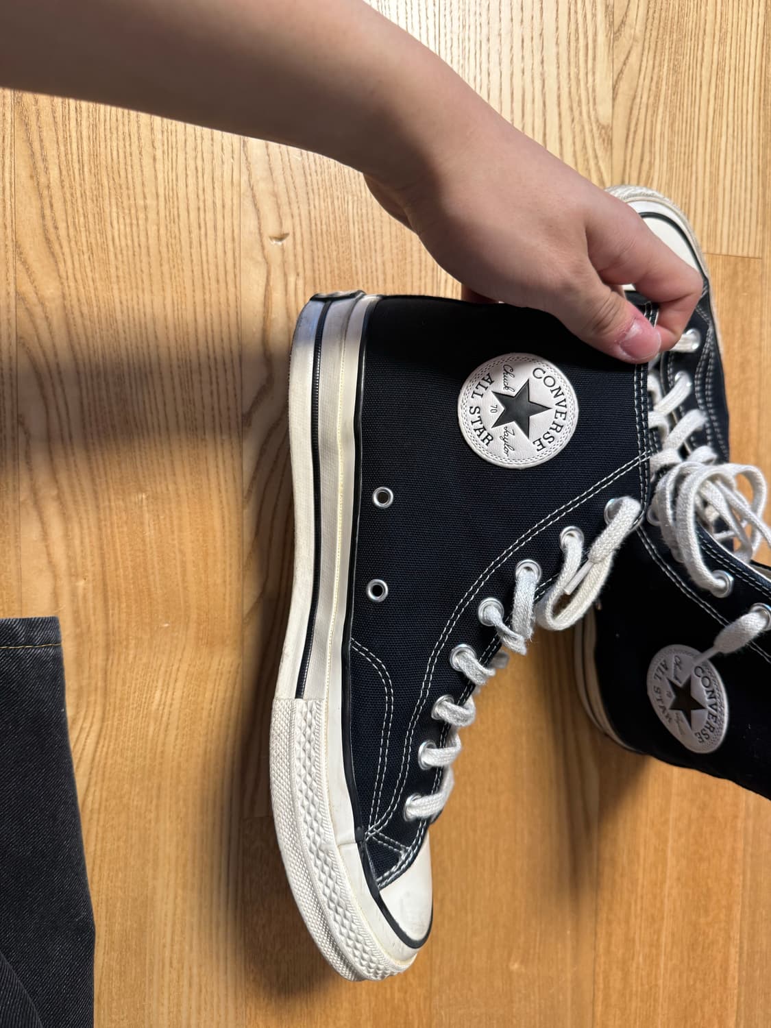 컨버스 척 70 하이 블랙 275 상품이미지5