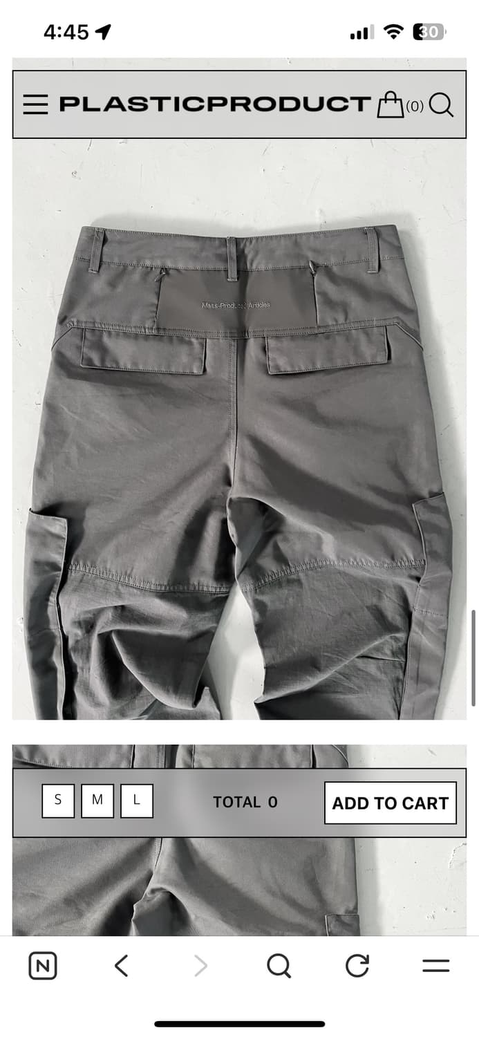 MPa MULTI PANEL CARGO PANTS (GREY) 상품이미지5