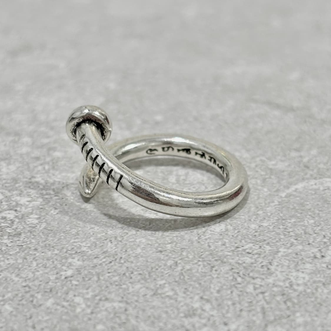 Oribell 크롬 크로스 앵끌루 못 925 스털링 실버 오픈링 반지 상품이미지7