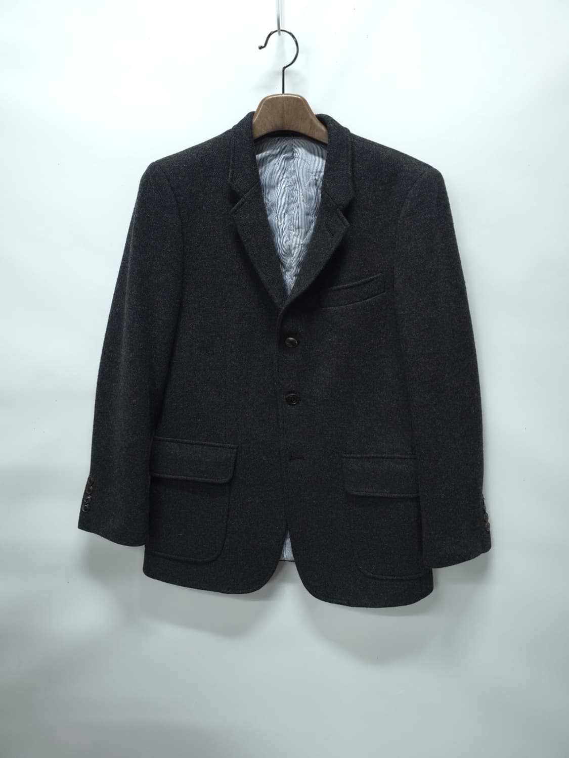 커스텀 멜로우 챠콜그레이 모직 블레이져 (95~100) 상품이미지1