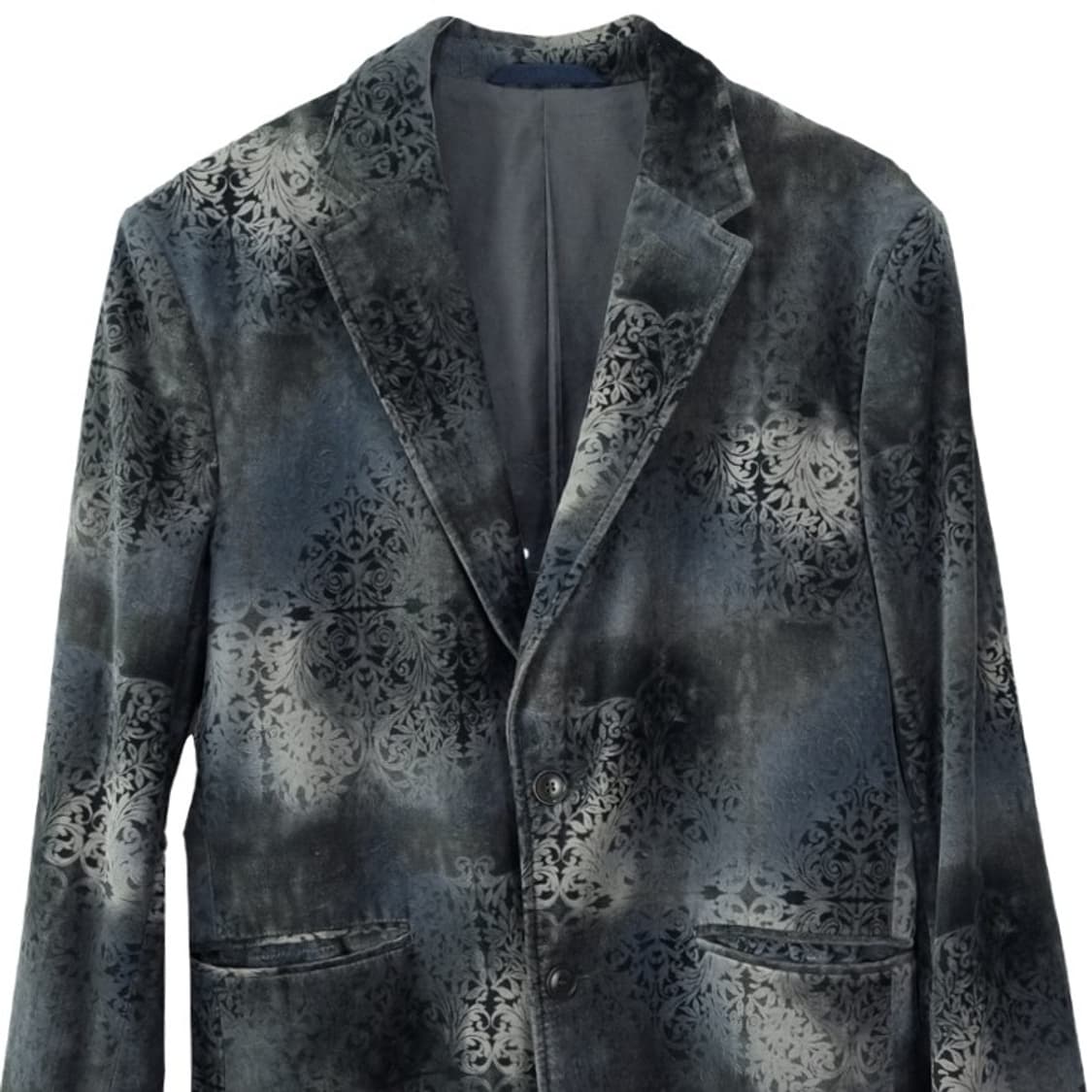 [겐조옴므] 90'S 아카이브 다마스크 자카드 벨벳 블레이저 P01460 상품이미지4