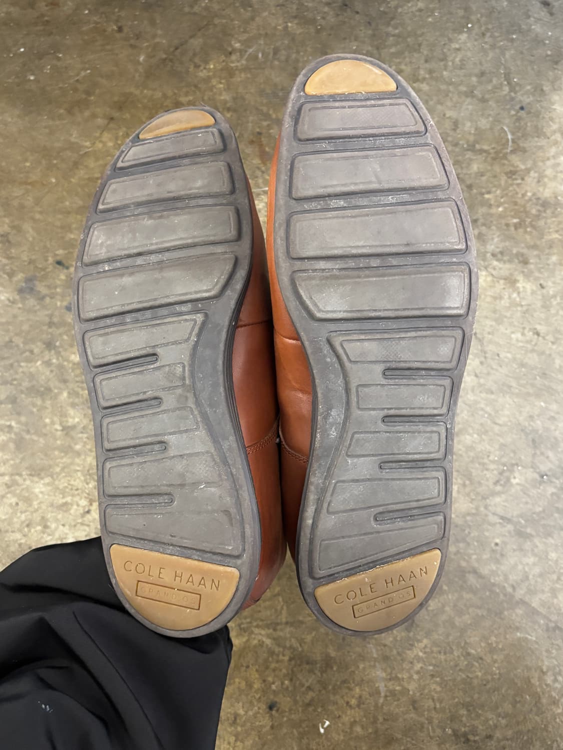 콜한 남성 브라운 가죽 구두 275mm 상품이미지8