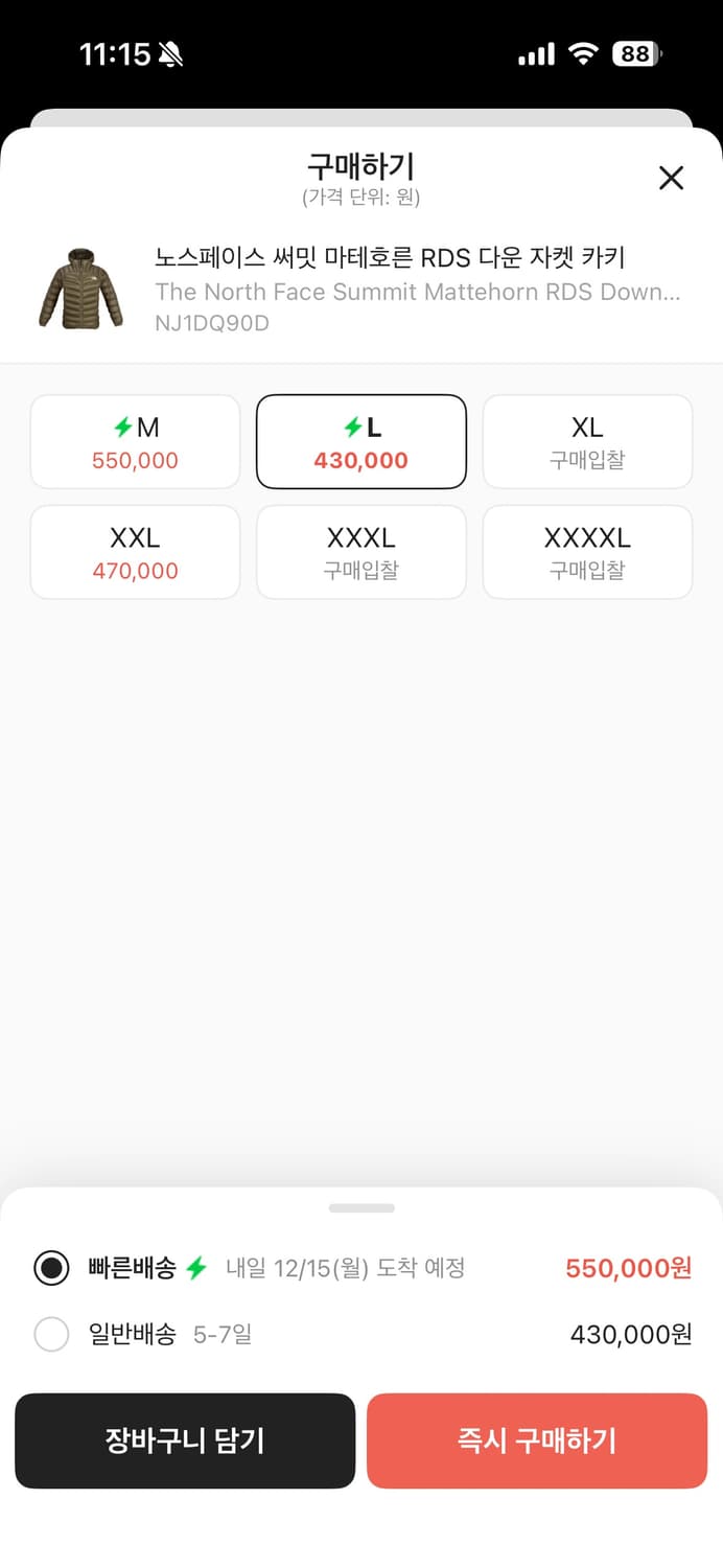 노스페이스 서밋 마테호른 L사이즈 상품이미지2