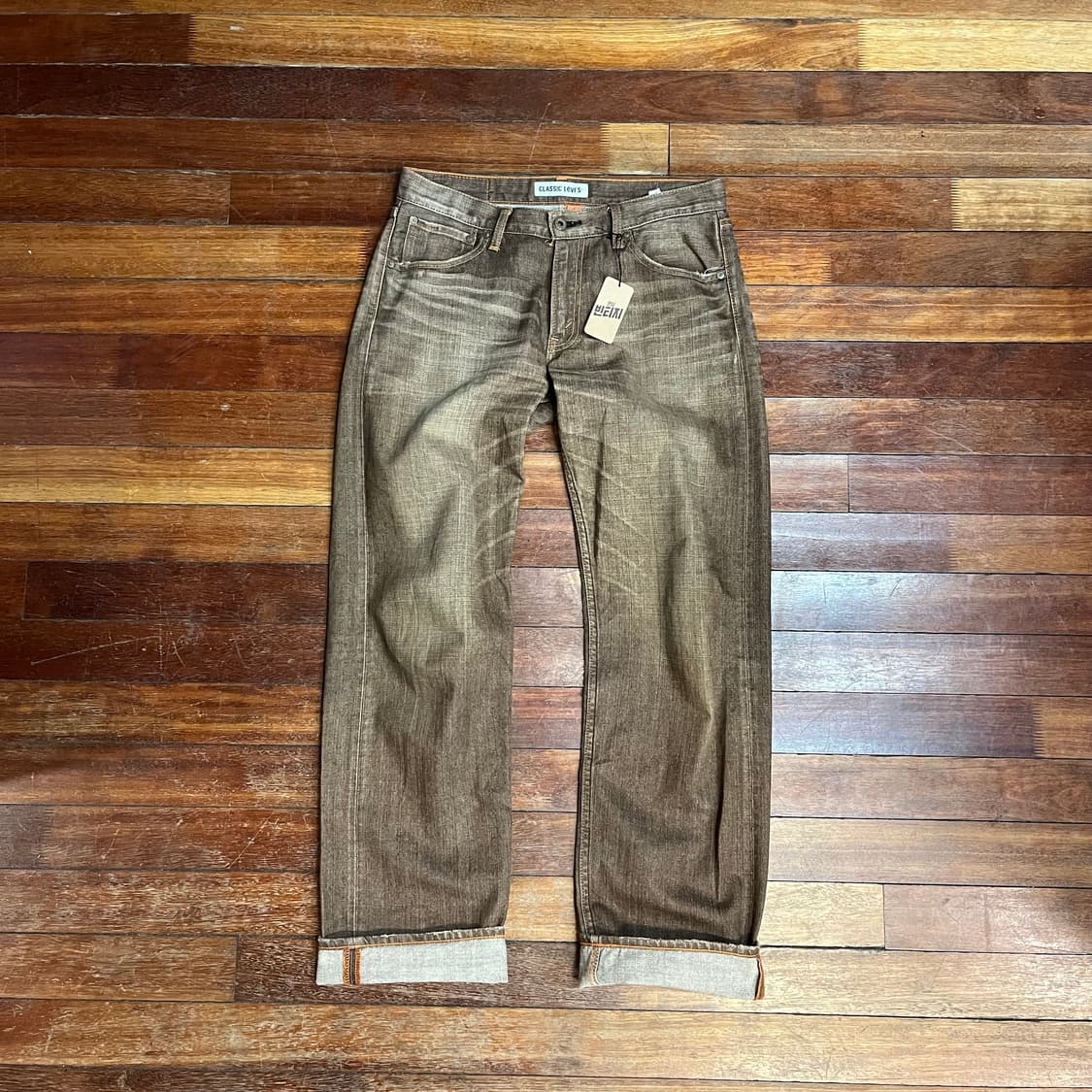 리바이스 갈색 데님 팬츠 상품이미지1