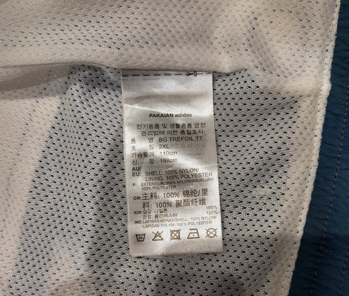 💥아디다스 트레포일 윈드브레이커 바람막이 자켓 네이비 (XXL) 상품이미지7
