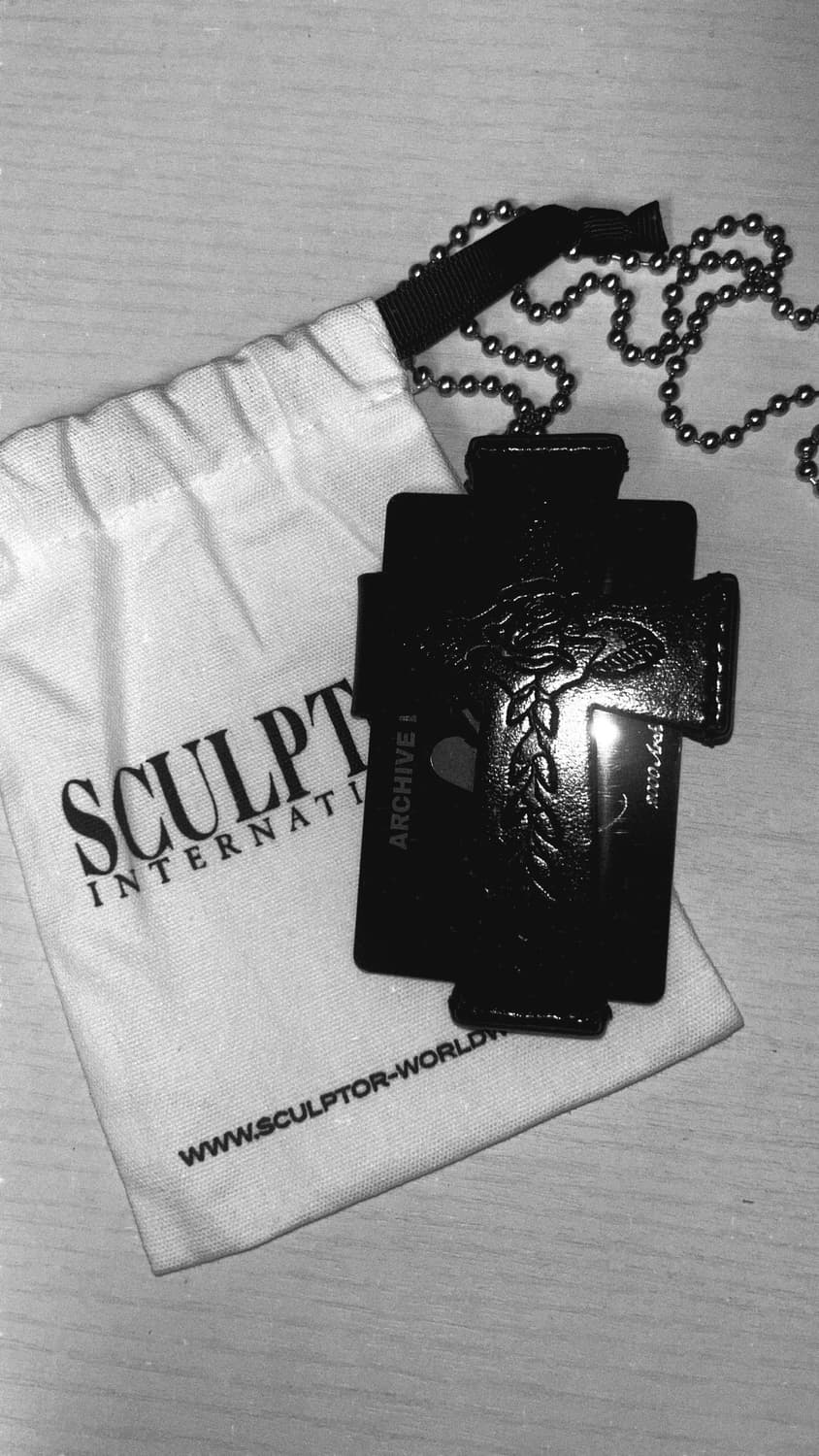 스컬프터 크로스 십자가 카드 지갑 블랙 에드하디 상품이미지1