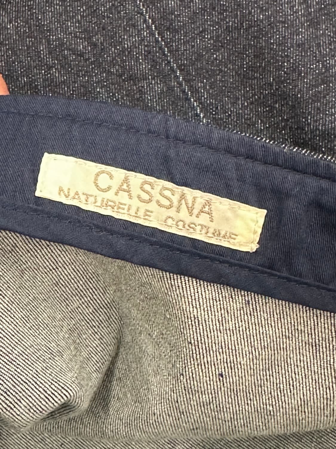 OS)Japanese vintage 레이스 데님 랩스커트 상품이미지3