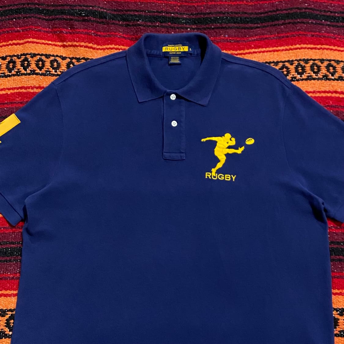 미국빈티지 USA 폴로랄프로렌 럭비 카라티 상품이미지3
