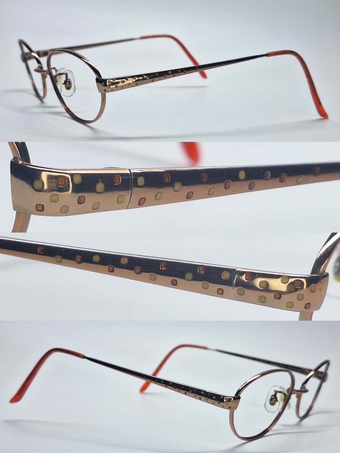 일본제 순수 티타늄 오벌형 안경테/엘르 ELLE EL25916E/빈티지  상품이미지3