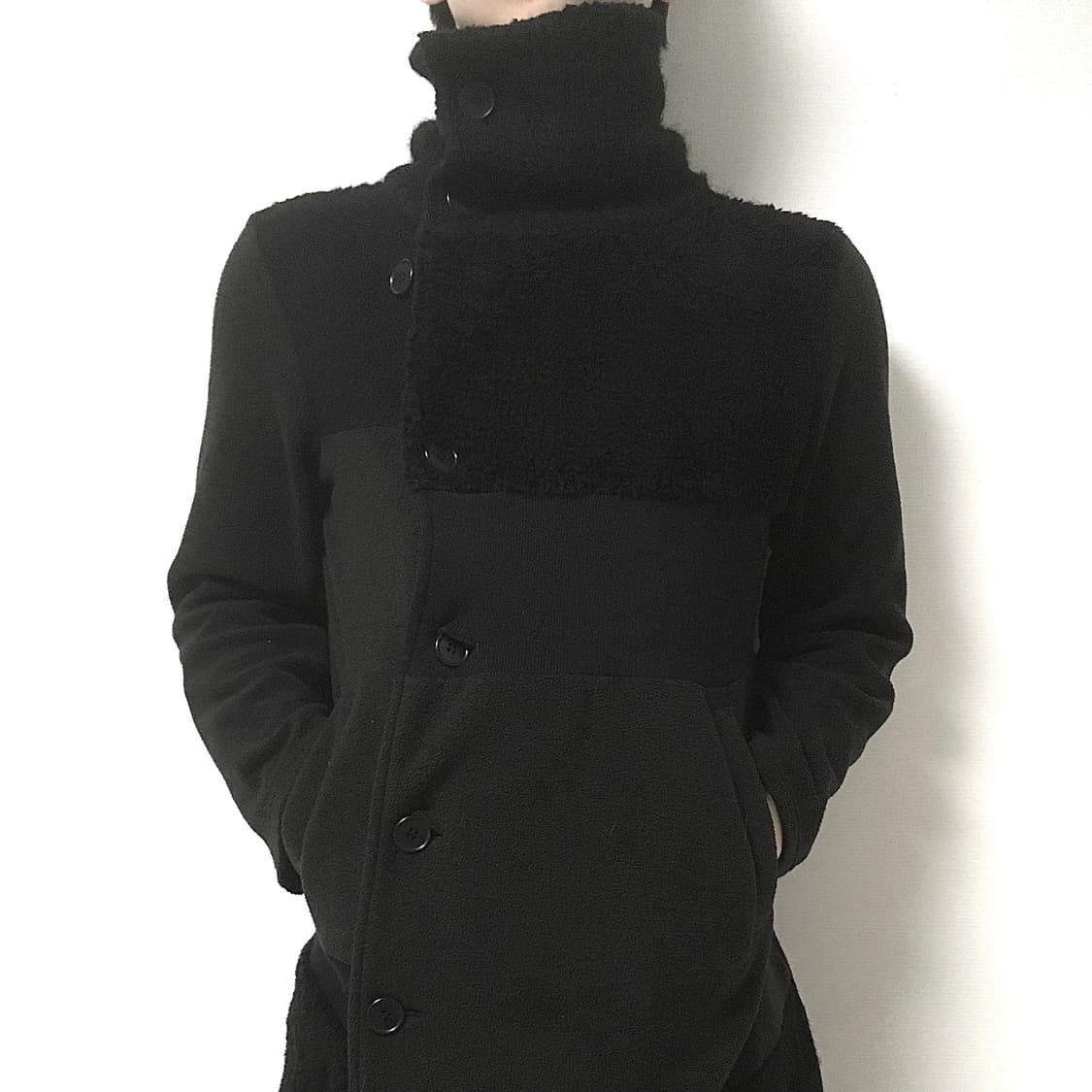 Gomme 고무 변형 하이넥 코트 상품이미지1