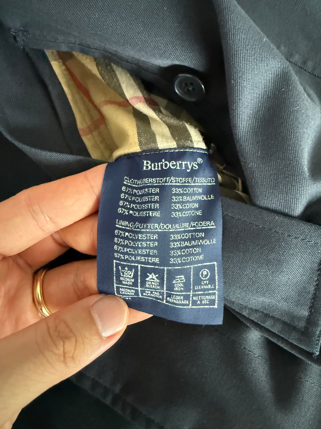올드 버버리(Burberrys) 싱글 트렌치코트(ENGLAND) 상품이미지9