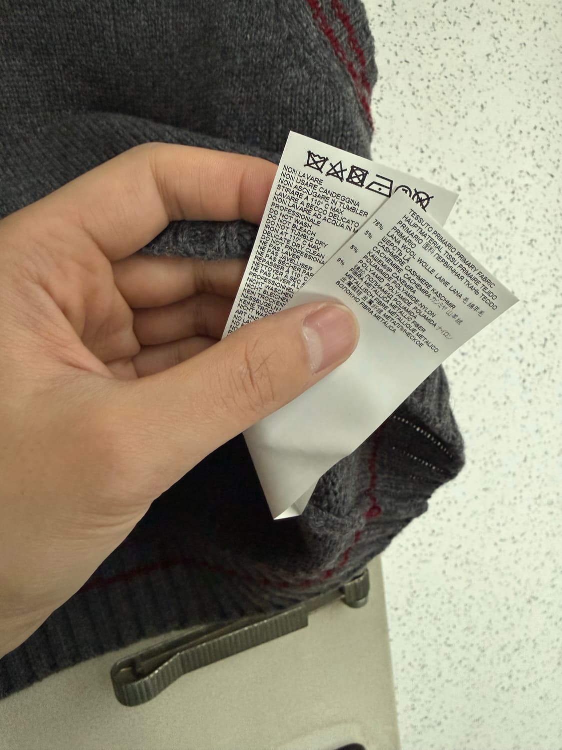 마르지엘라/디스트로이드 크롭니트/M 상품이미지5