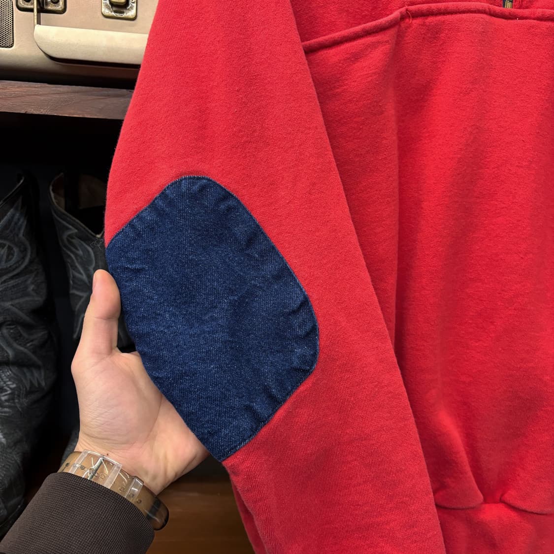 90s 오리지널 USA EMT 디페인더 워크 반집업 스웻셔츠 N701 상품이미지6