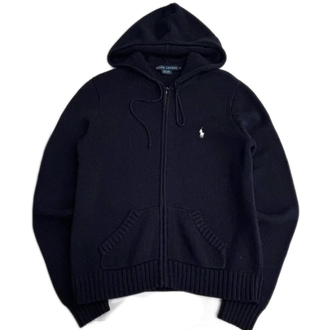 🔥폴로 랄프로렌 네이비 니트 후드집업🔥 상품이미지1