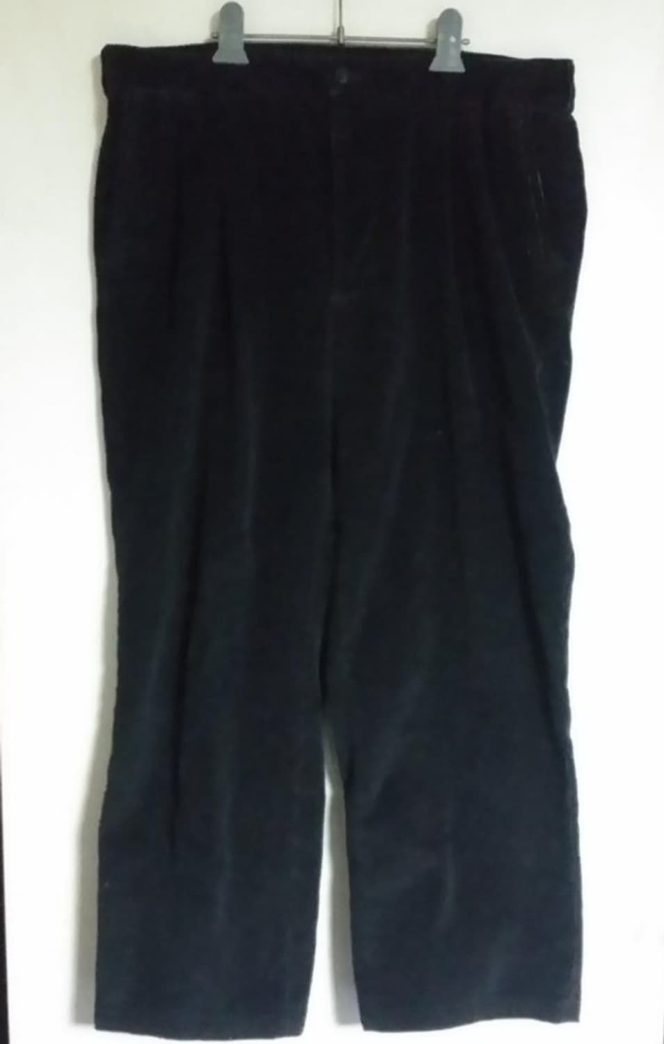 베버리힐즈 폴로클럽 남성 골덴 코듀로이 바지 블랙 36인치 상품이미지1