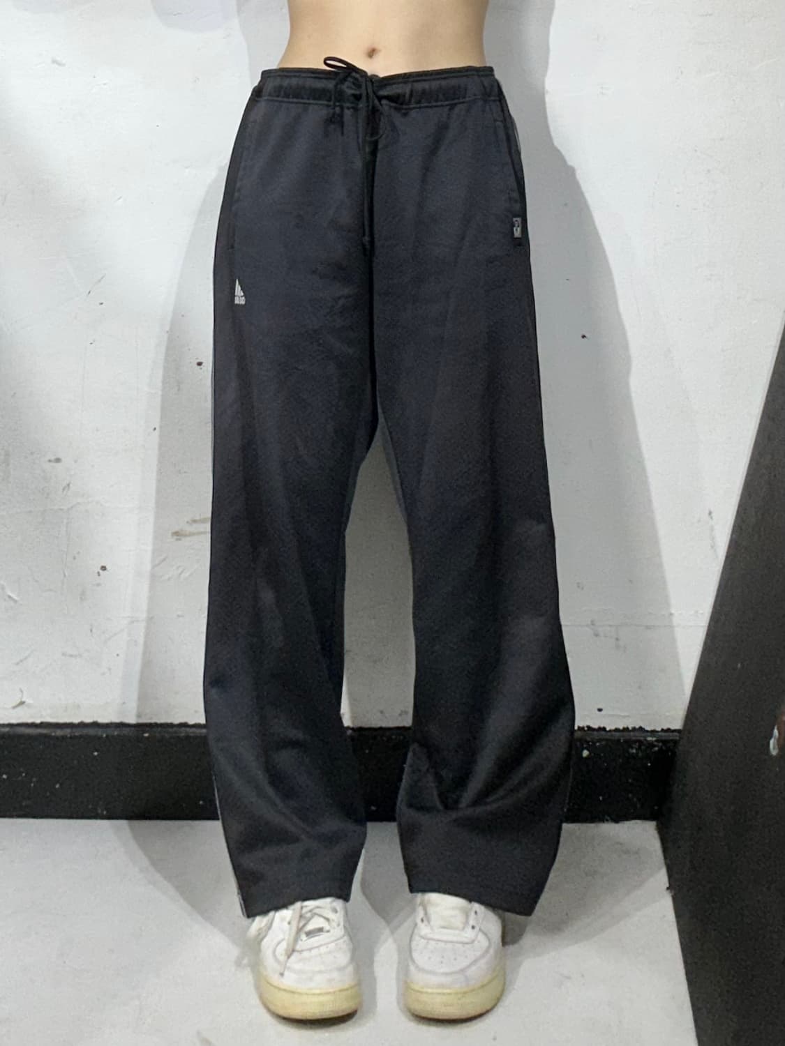 아디다스 블랙 로고 사이드 라인 와이드 추리닝 트레이닝 팬츠 L 상품이미지2