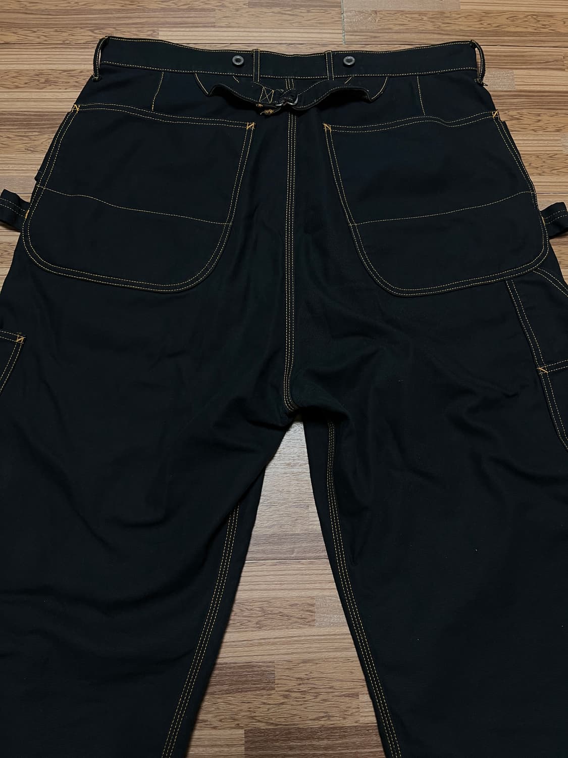 캐피탈 씬 캔버스 럼버 팬츠 블랙 상품이미지3