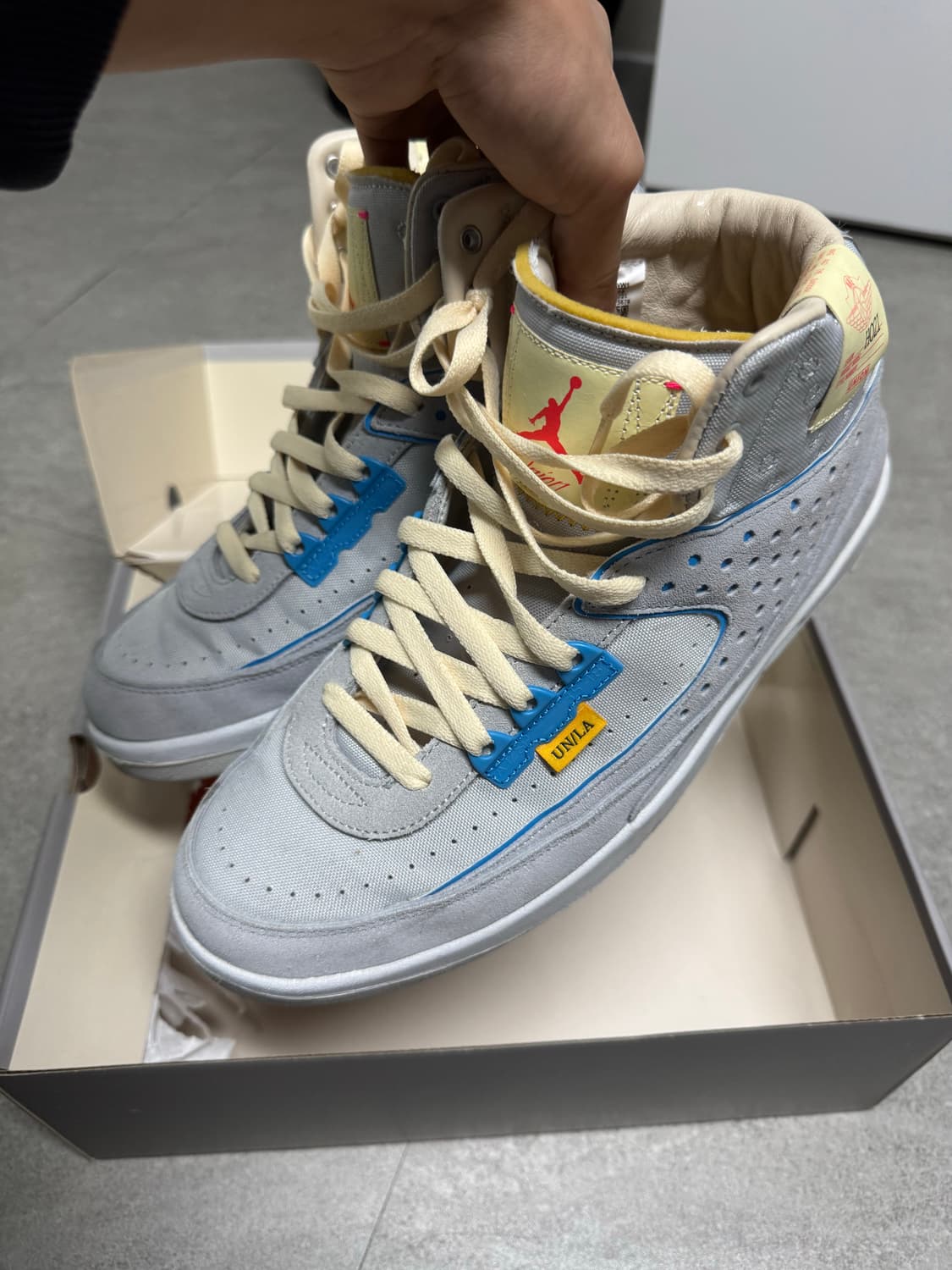 나이키 조던2 X 유니온 레트로 그레이 포그  상품이미지3