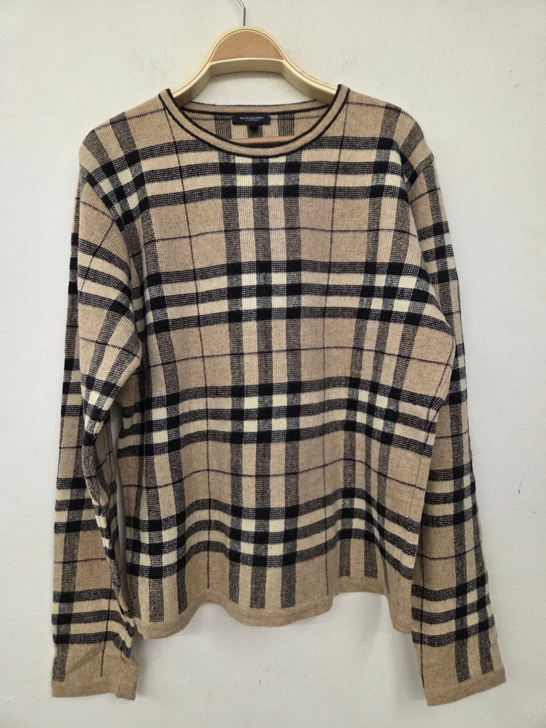 버버리 런던 체크 니트 M 상품이미지1