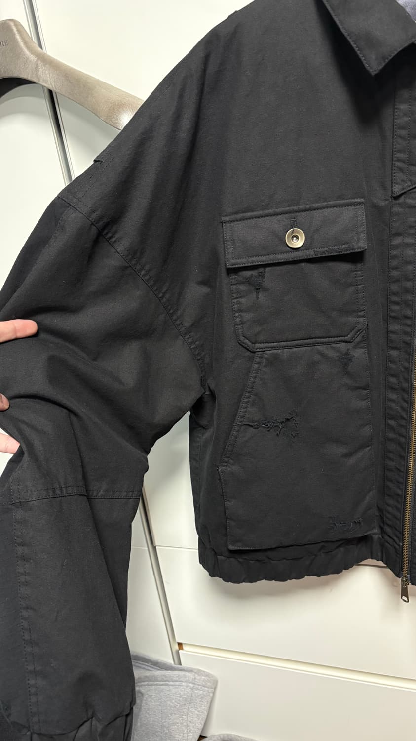 etce DESTROYED PADDED BOMBER 상품이미지6