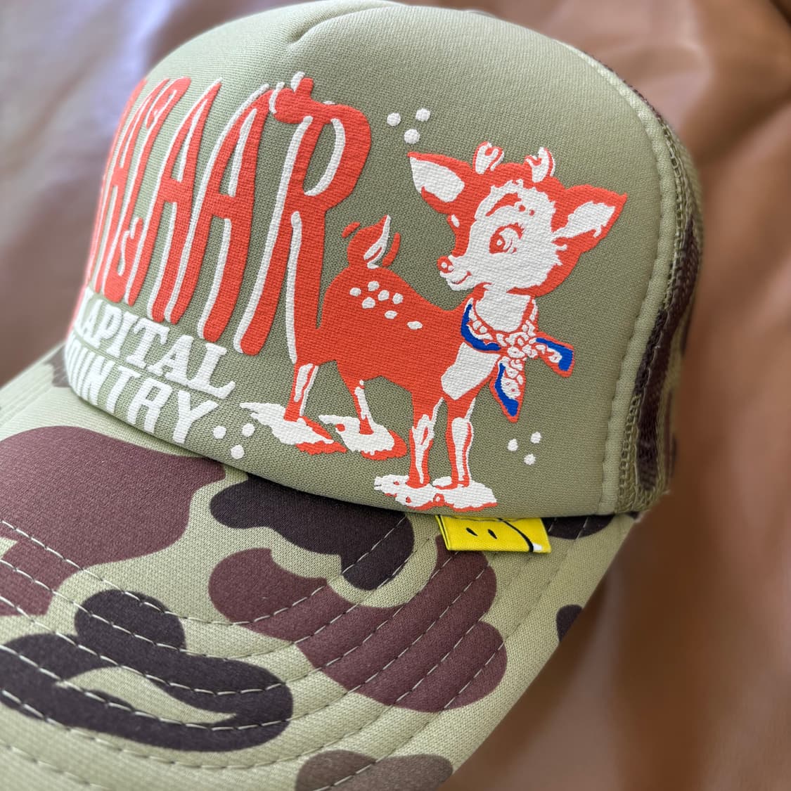 Kapital 캐피탈 오사카 한정 5패널 메쉬 볼캡 모자 밤비 카모 상품이미지3