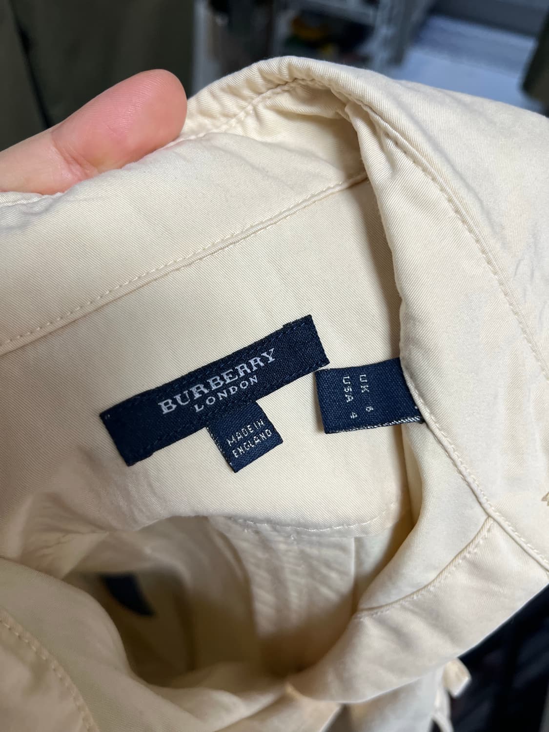 버버리 셔츠형 원피스 베이지 uk6 상품이미지2