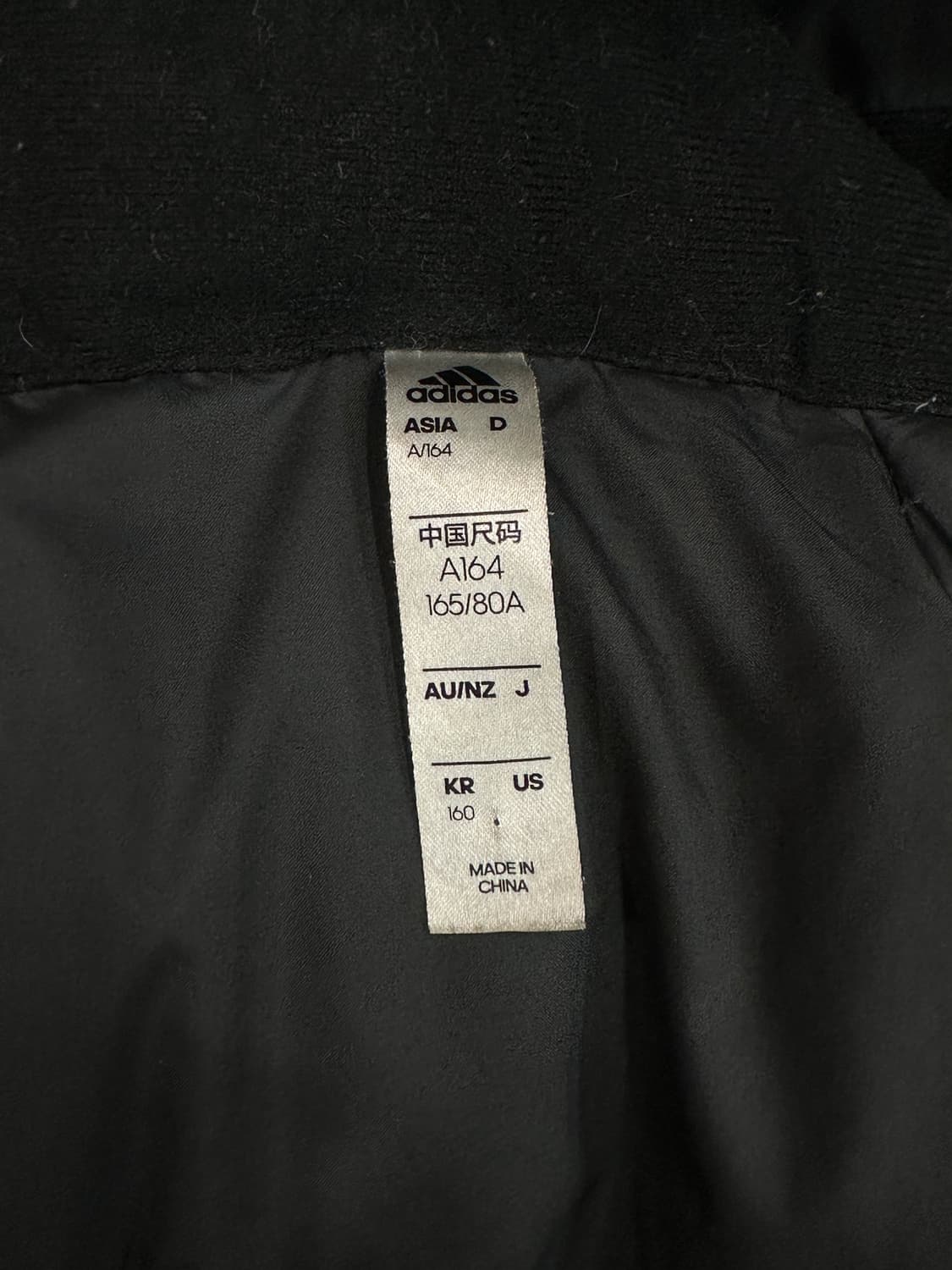 아디다스 삼선 패딩 블랙 상품이미지3