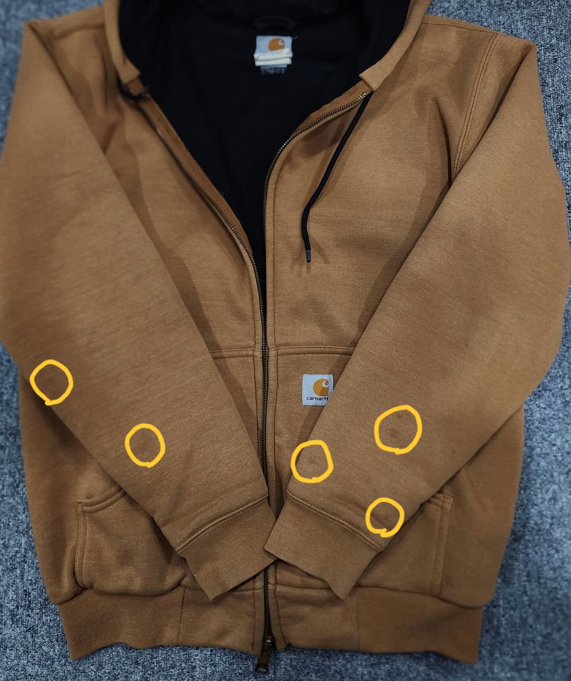칼하트 된장 후드집업 S 상품이미지6