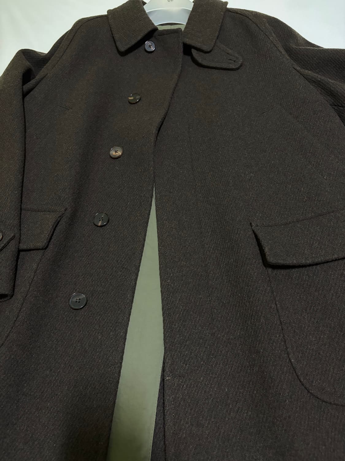 어나더 오피스 보이저 발마칸 코트 헤더브라운 02사이즈 상품이미지2