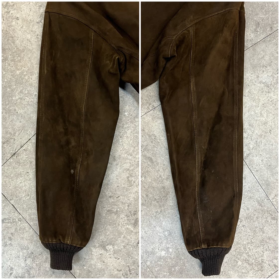 빈티지 스웨이드 집업 자켓 브라운 XL #csz2335 상품이미지9