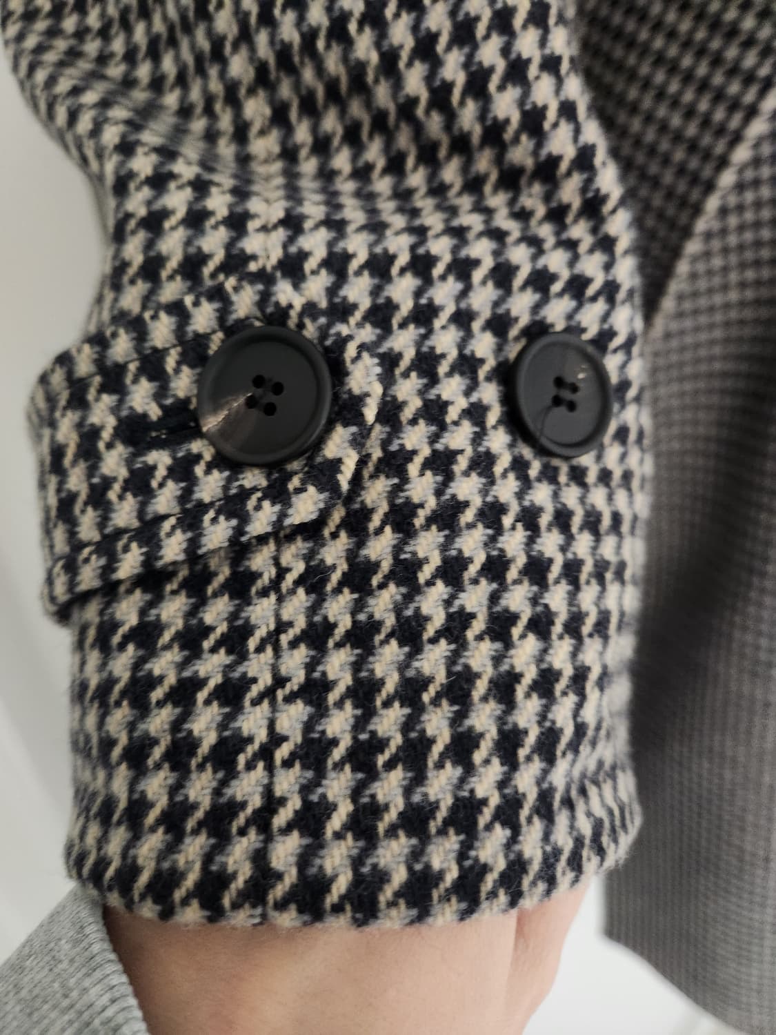 한섬 sjsj 발마칸st. 하운드체크롱코트. 상품이미지5