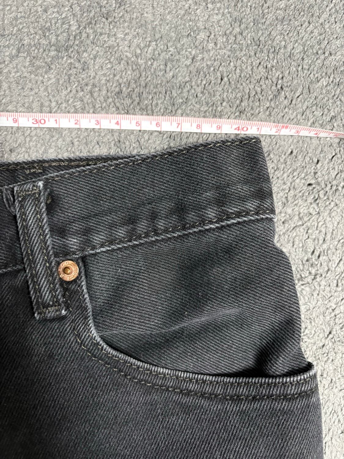 (33x34) 리바이스 00s MEXICO 517 부츠컷 블랙진 블랙 데 상품이미지8