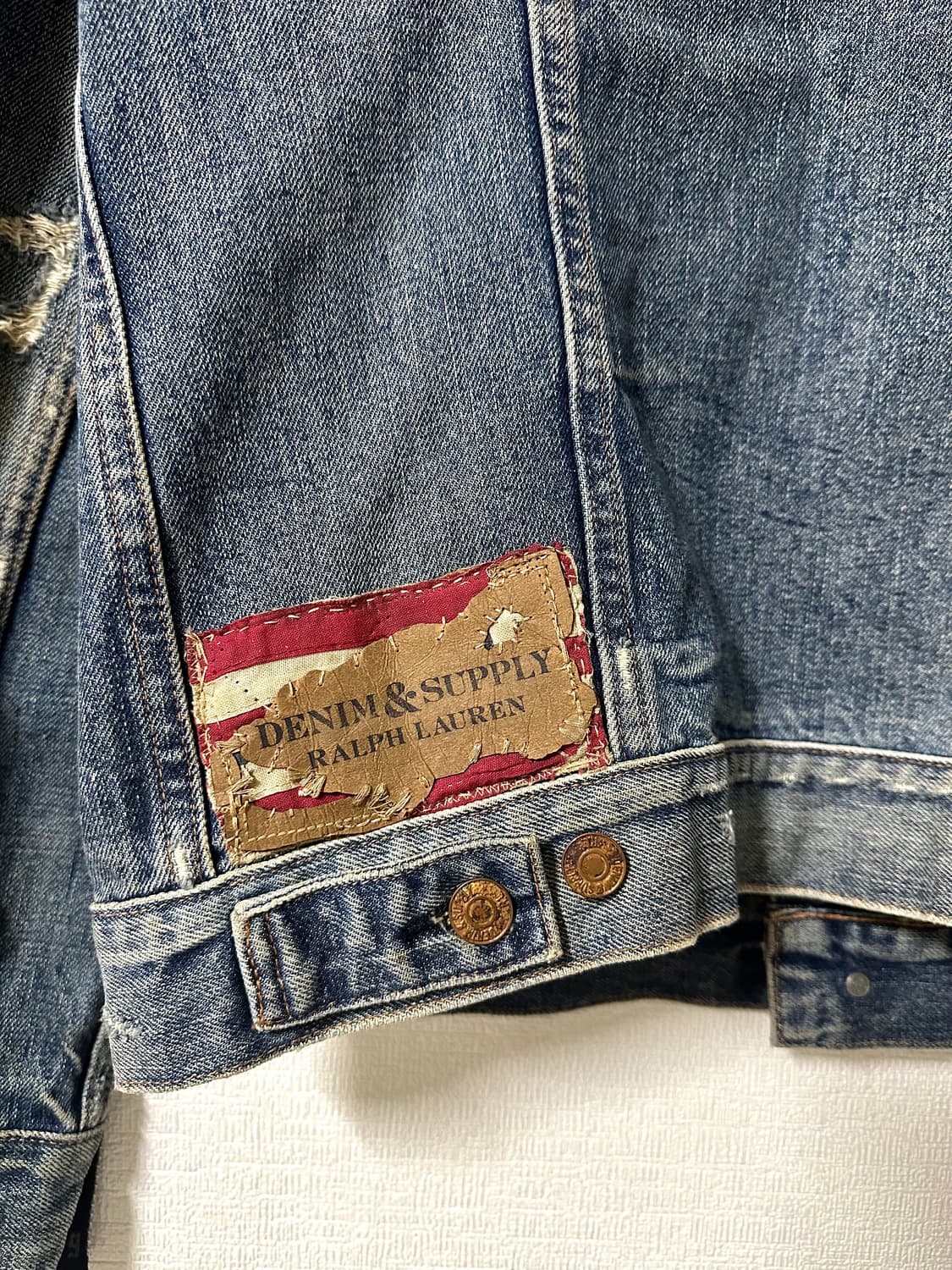 폴로 데님앤서플라이 리워크 데님 자켓 (아메리칸 패치워크 커스텀) 상품이미지8