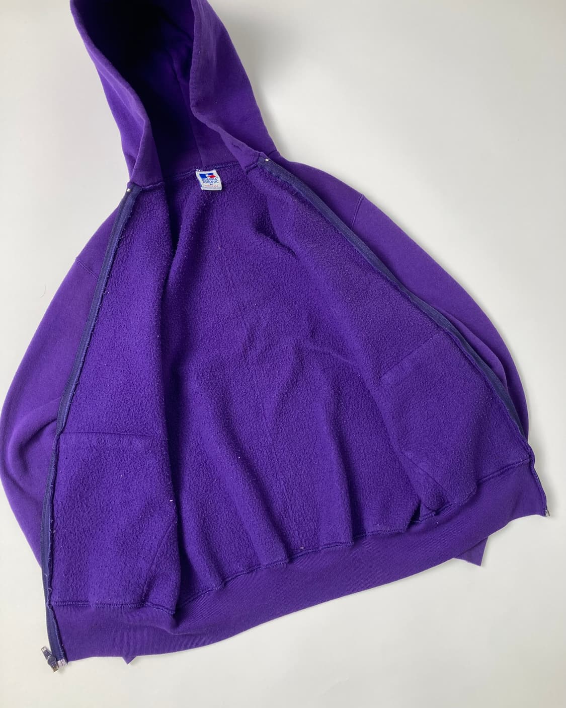 90s Russell Zip Up Hoodie (purple) 상품이미지7