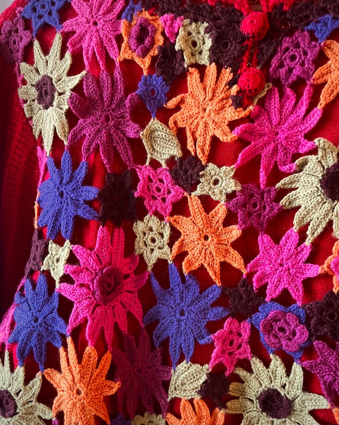 1990s Old KENZO 3D Floral Trim Wool Knit 상품이미지7