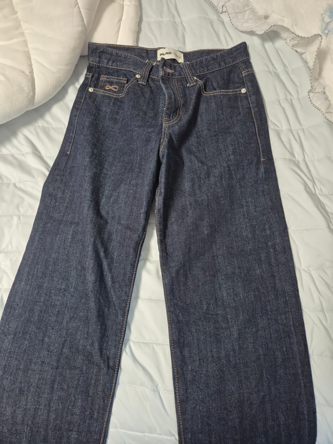 플랙× 메르고(깡스타일리스트) 스트레이트 데님팬츠 k50  상품이미지1