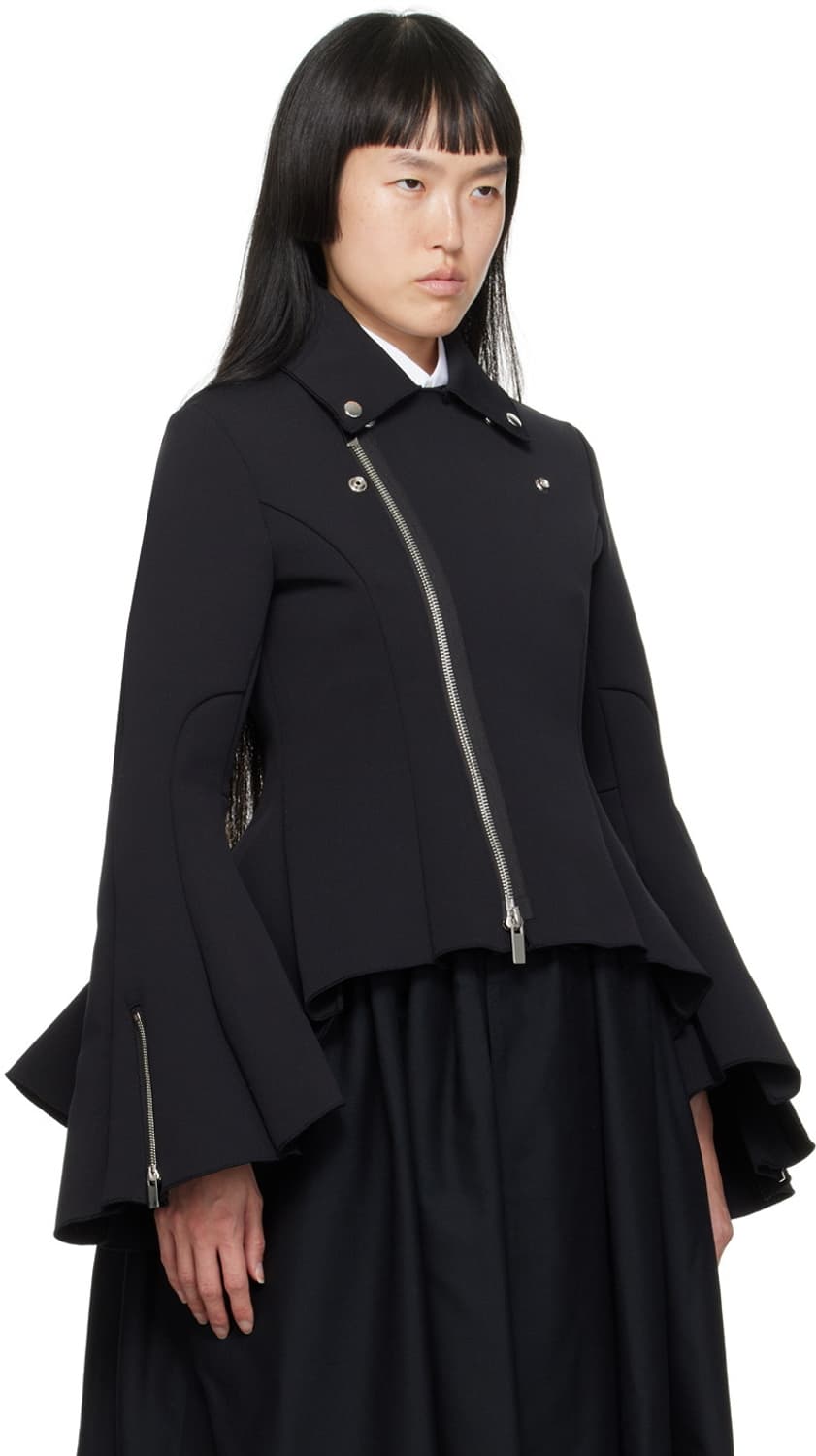 새상품 23aw 느와케이니노미야 꼼데가르송 페플럼 집업재킷 s 상품이미지5