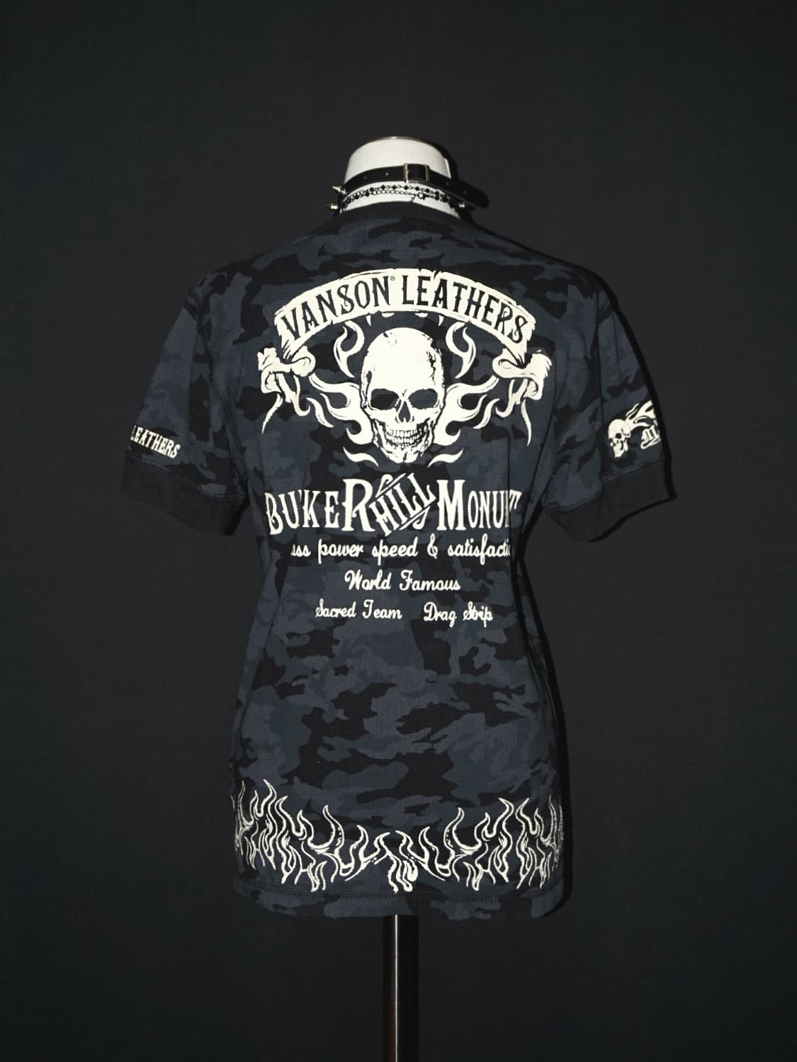 (vanson) punk skull camo t  상품이미지6