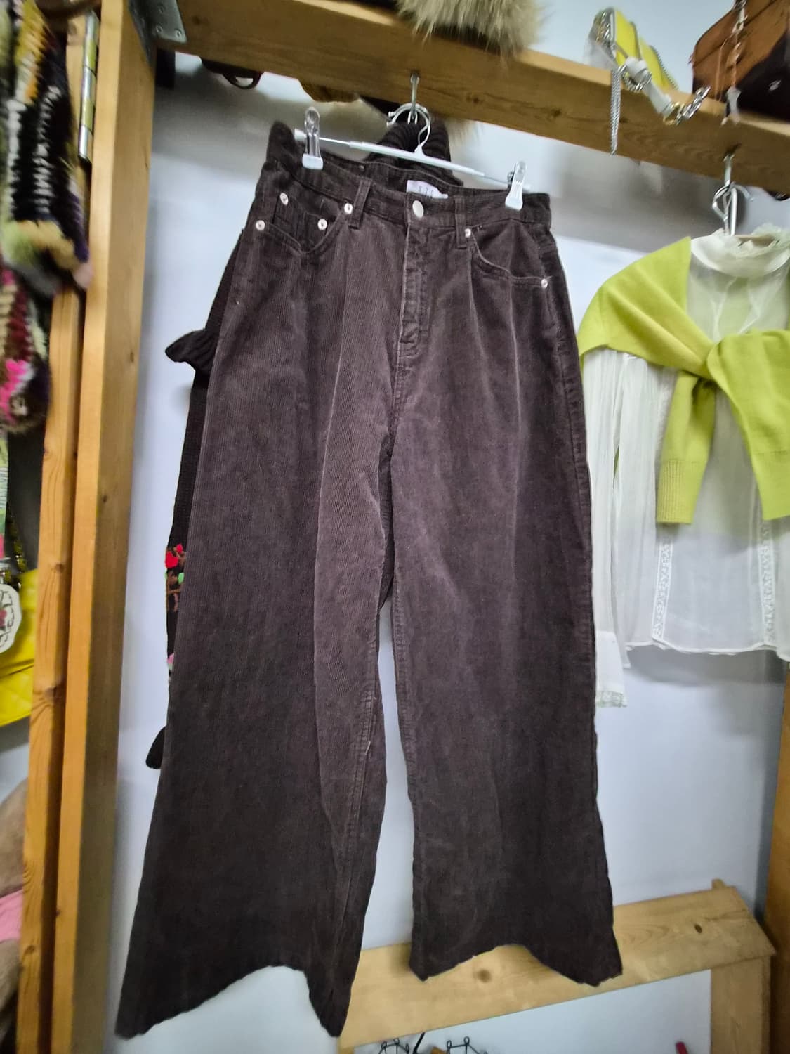 자라 자수프릴니트.코듀로이 와이드 상품이미지6