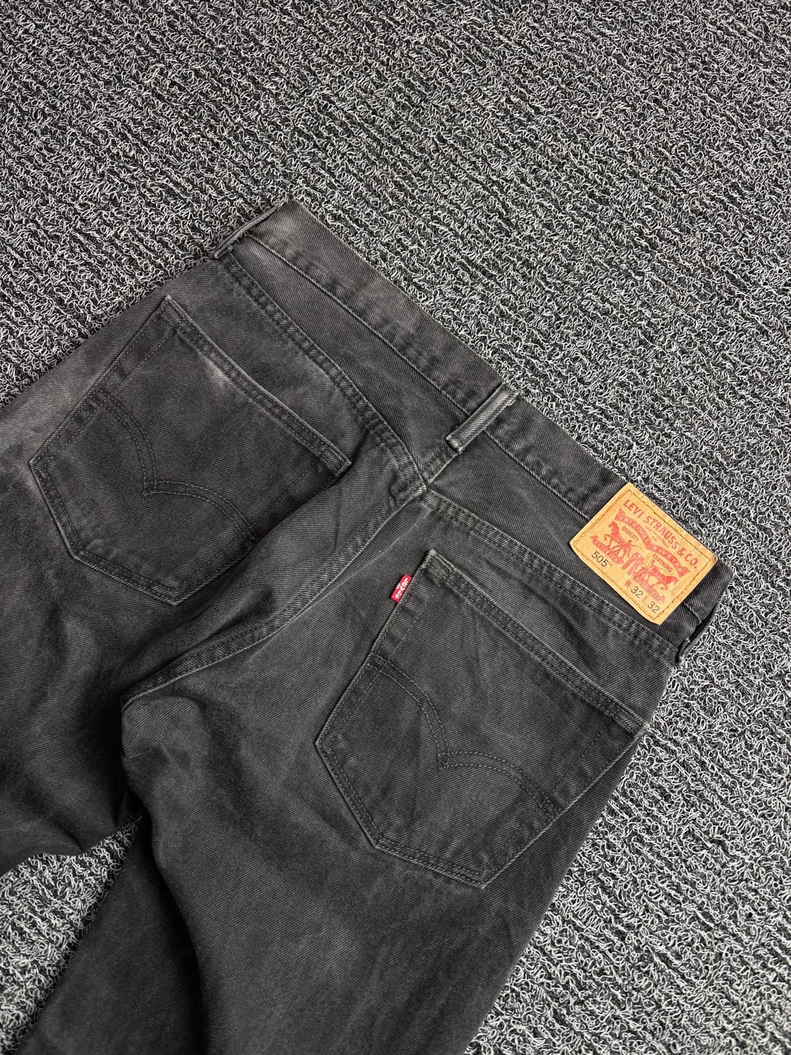 리바이스 505 레드탭 블랙 데님 팬츠 2799 상품이미지5
