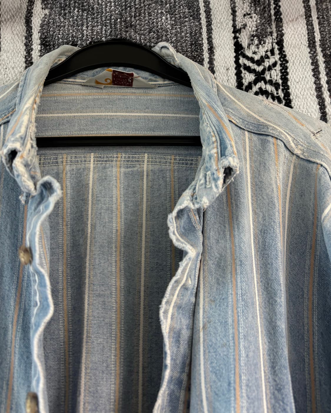 90s carhartt 스트라이프 셔츠 상품이미지4