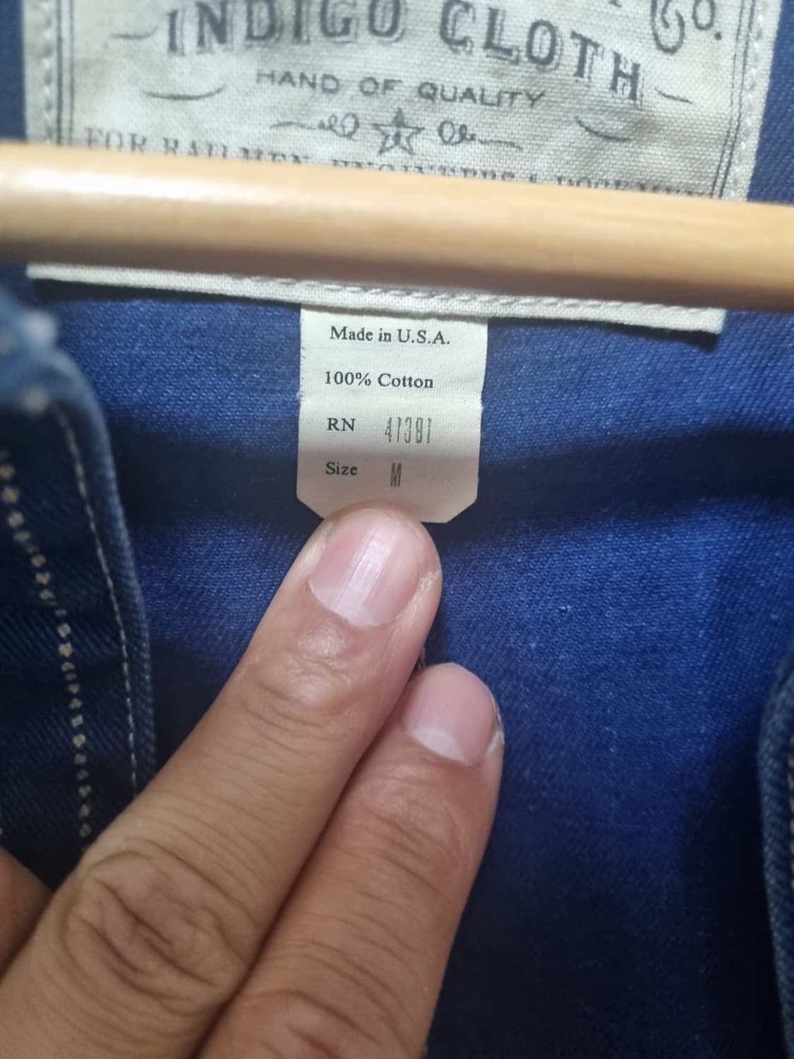 더블알엘 RRL 레일로드 데님 워크자켓 사이즈M 상품이미지4