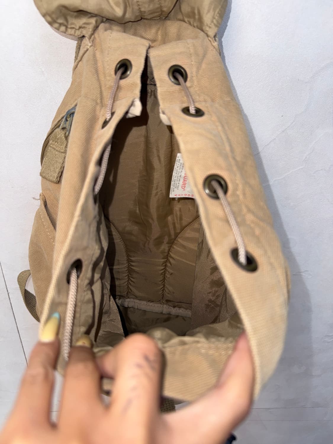 Lifeguard beige multi pocket backpack  상품이미지6