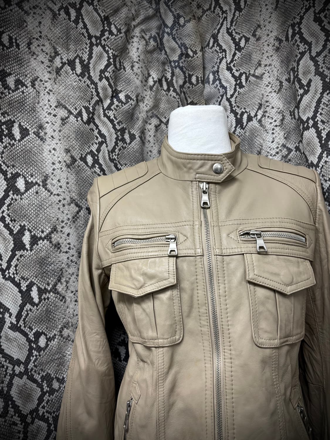  00‘s Drum Dyed Lamb Skin Utility Beige  상품이미지3