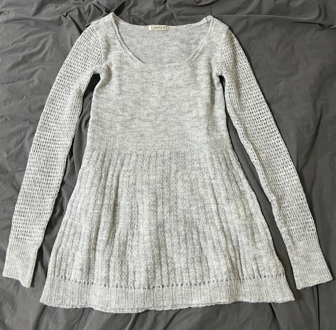 코이세이오 소프트 벨 니트 라이트 그레이 상품이미지2