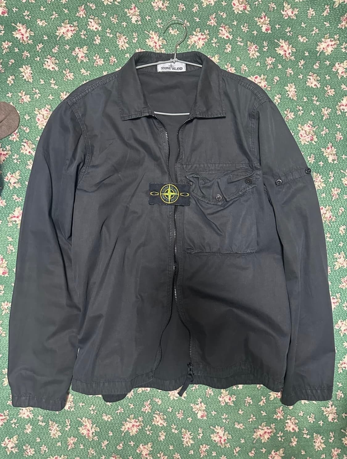 스톤 아일랜드 117WN 올드이펙트 오버셔츠 블랙 - 21SS 상품이미지3