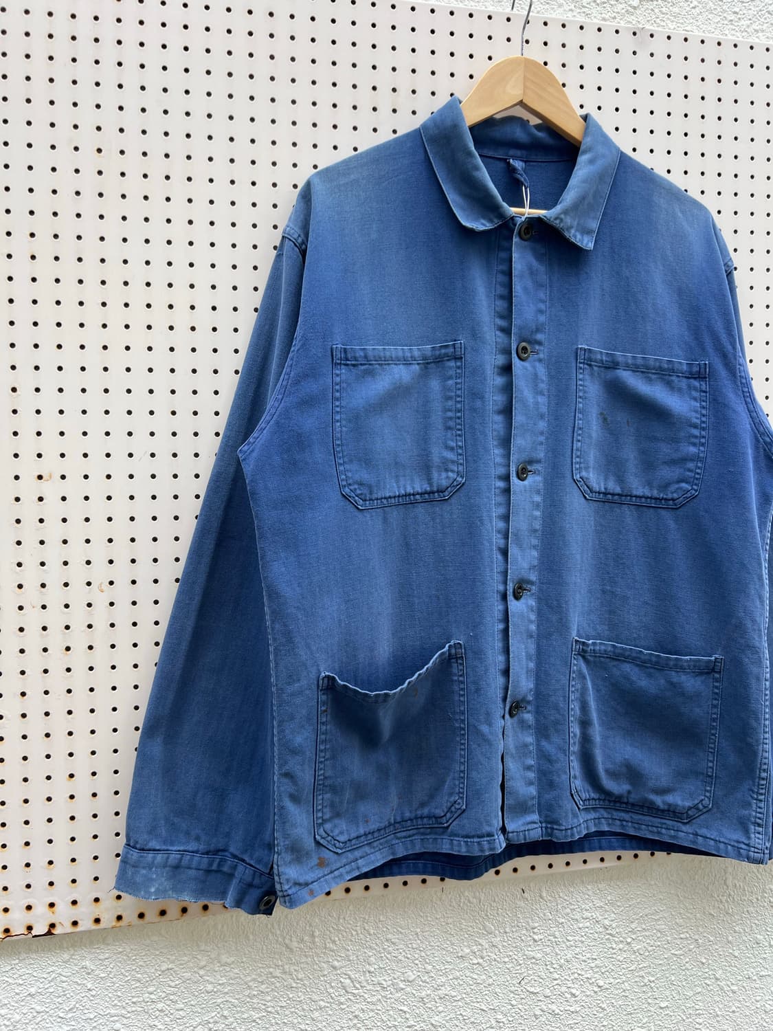 OLD VINTAGE HARD FADED HBT 프렌치헤링본워크자켓 상품이미지3