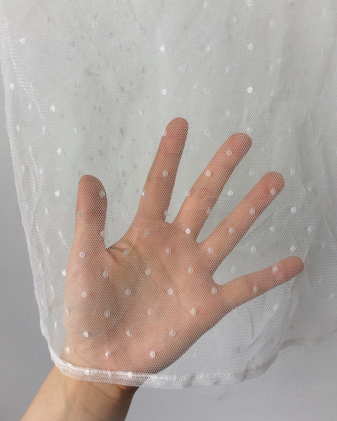 Dot pattern see through sleeveless 상품이미지3