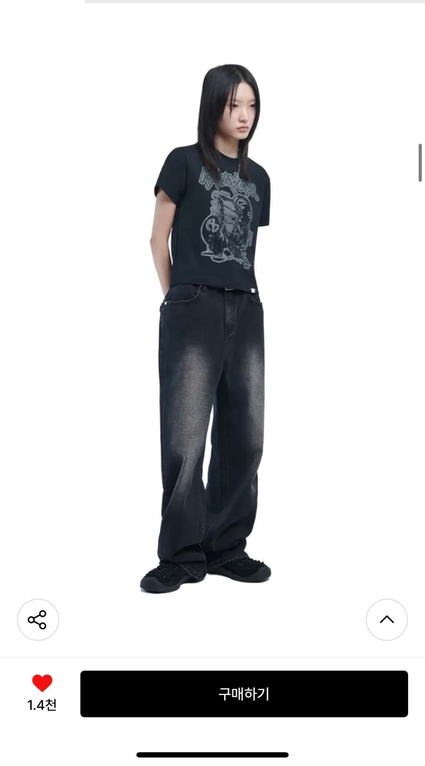 노매뉴얼 워싱 데님 팬츠 상품이미지1