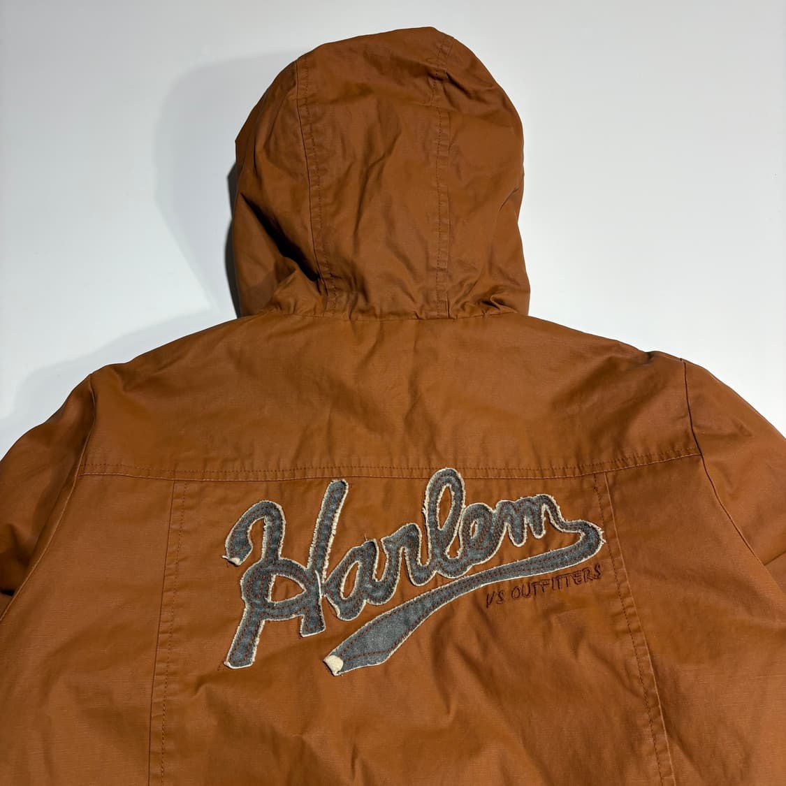 빈티지 브라운 라인 리버시블 후드 집업 자켓 상품이미지4